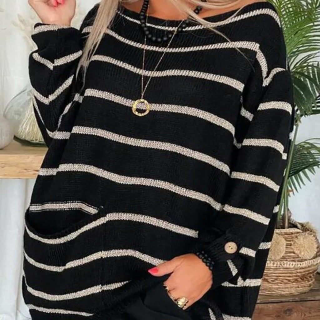 Denise™ | Chic Gestreifter Pullover