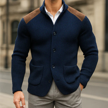 ELIOTT | CARDIGAN TRICOTÉ ÉPAULES SUÉDÉES PRESTIGEKINIT