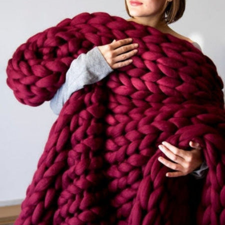 Blanket™ – Stricken Sie Ihre eigene Decke (600 Gramm Wolle)