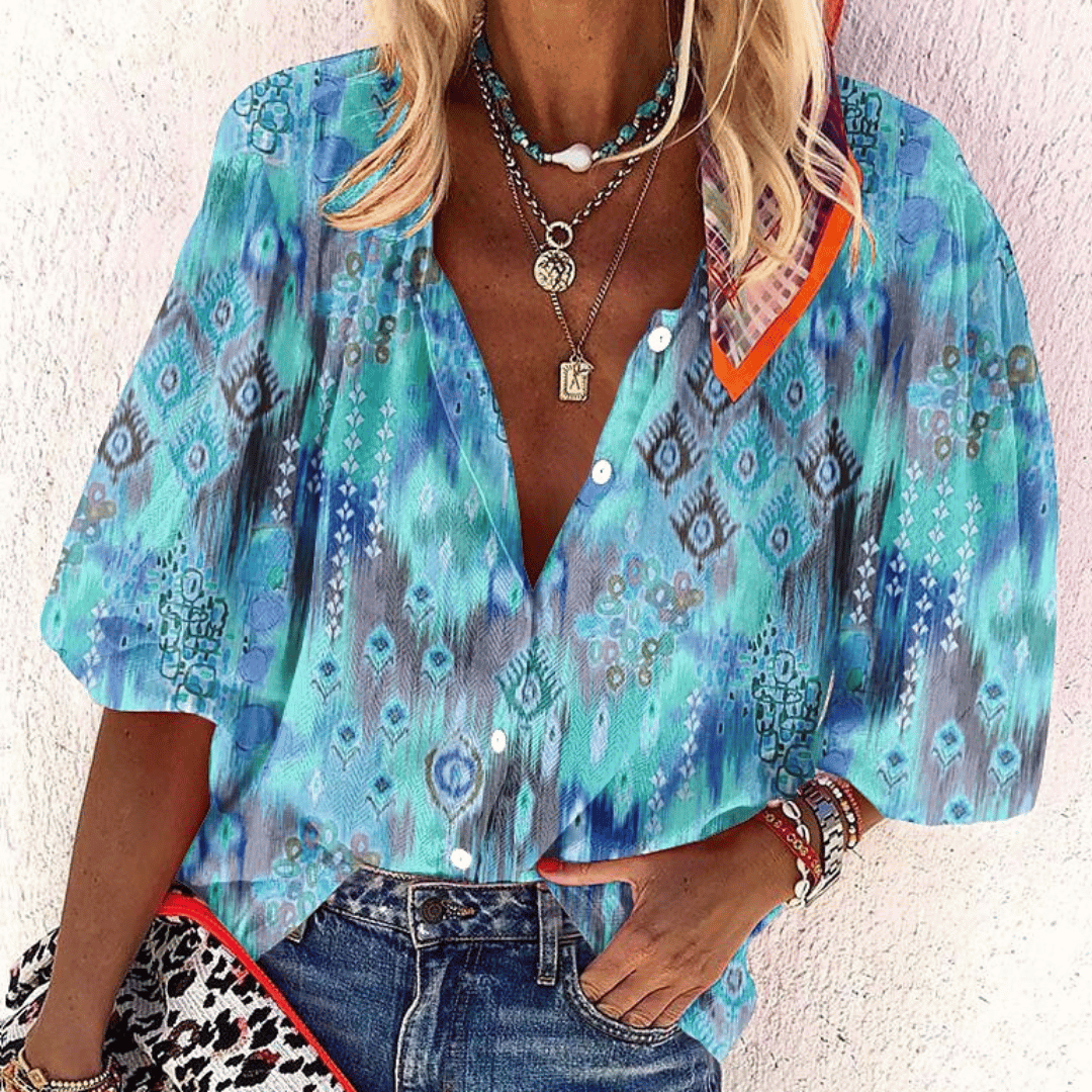 Alana™ | Chemise Imprimée Élégante