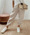 Pantalon en Lin Décontracté Chic