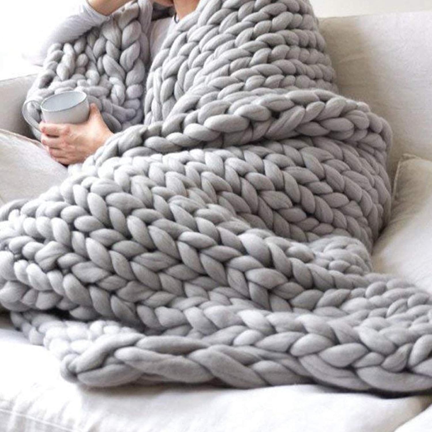 Blanket™ – Stricken Sie Ihre eigene Decke (600 Gramm Wolle)