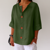 Blouse en lin décontractée pour une élégance intemporelle