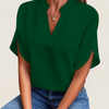 Erica™ | Elegante V-Ausschnitt-Bluse