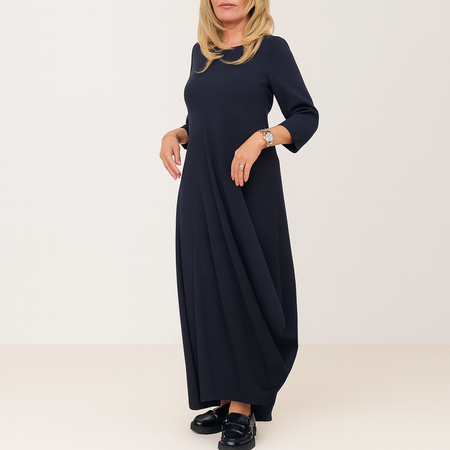 Maria - Robe simple à poches de couleur unie