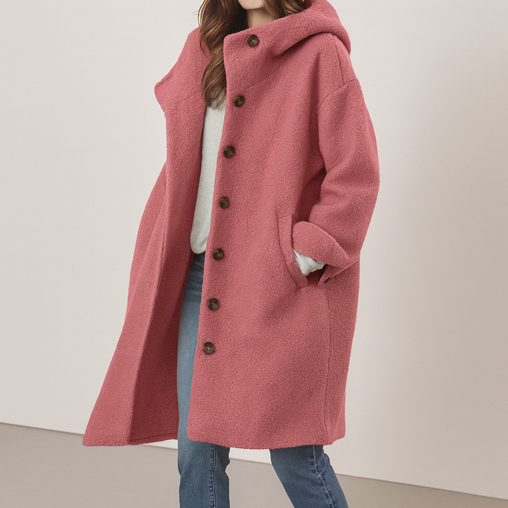 Jessica™ – Langarm-Cardigan-Oberteil mit Kapuze