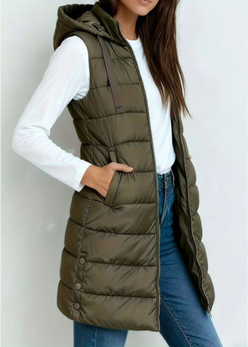 LIVIA | GILET MATELASSÉ LONG PREMIUM