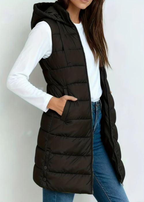 LIVIA | GILET MATELASSÉ LONG PREMIUM