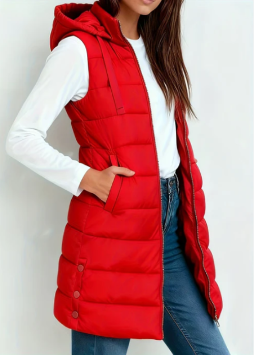 LIVIA | GILET MATELASSÉ LONG PREMIUM
